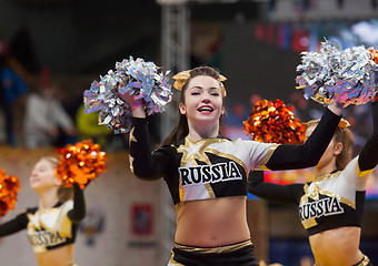 Image showing Cheerleaders dancing