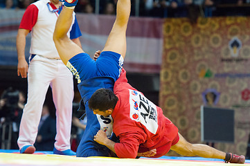 Image showing Emil Khasanov (R) vs Evgeniy Sukhomlinov (B)