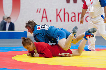 Image showing Shorena Sharadze (R) vs Katsiaryna Prakapenka (B)