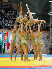 Image showing Russian national gymnastics aesthetic team