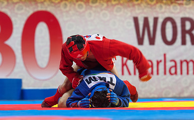 Image showing Kanzhanov B. (Red) vs Umbayev N. (Blue)