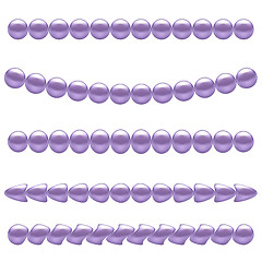 Image showing Blue Pearl Necklace