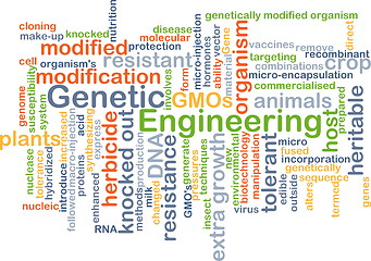 Image showing Genetic engineering background concept