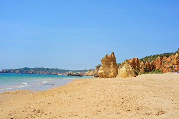 Image showing Praia da Rocha in Portimao, Algarve, Portugal