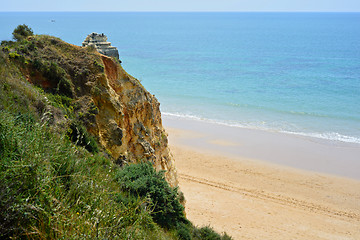 Image showing A view of a Praia da Rocha, Algarve