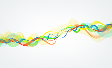 Image showing abstract wavy lines graphic