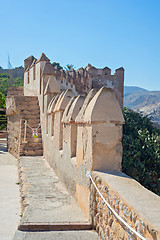 Image showing Moorish Castle, Almeria, Andalusia, Spain