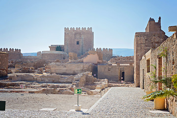 Image showing Moorish Castle, Almeria, Andalusia, Spain