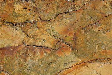 Image showing Rough, weathered sandstone 