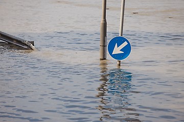 Image showing Flooded street