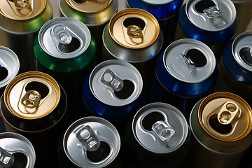 Image showing Empty beer cans