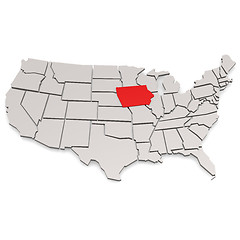 Image showing Iowa map