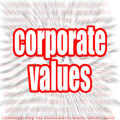 Image showing Corporate values word cloud