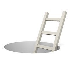 Image showing Ladder from hole 