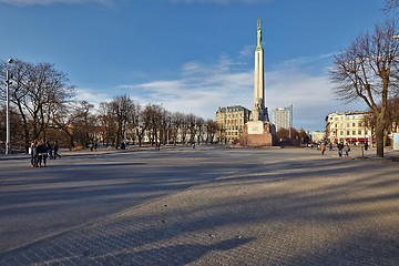 Image showing Freedom monument in Riga, Latvia