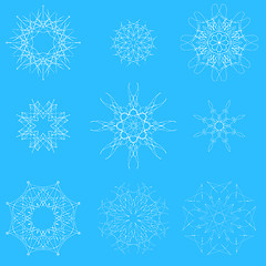 Image showing White Snow Flakes 