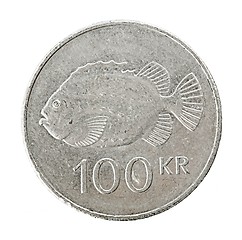 Image showing Icelandic 100 krona coin