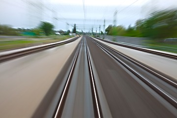 Image showing Rails blur