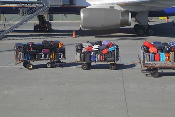 Image showing Bags at an airport