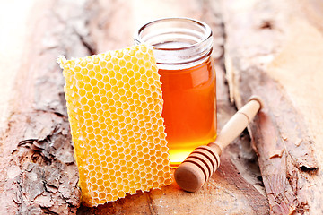 Image showing honey with honey comb