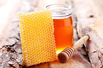 Image showing honey with honey comb