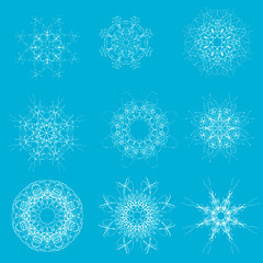 Image showing White Snow Flakes