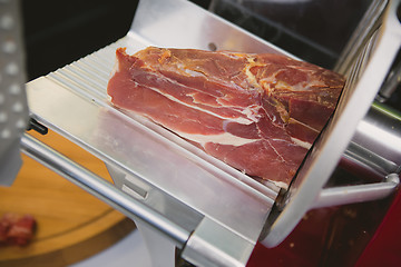 Image showing prosciutto in restaurant