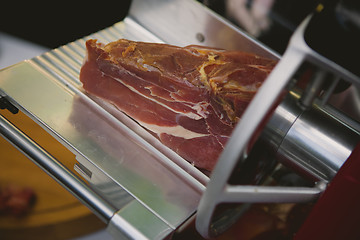 Image showing prosciutto in restaurant