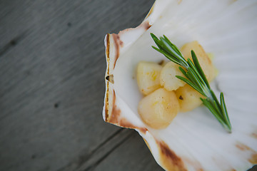 Image showing Delicious sea scallop 