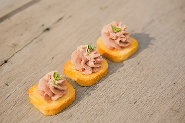 Image showing Delicious Pate Canapes