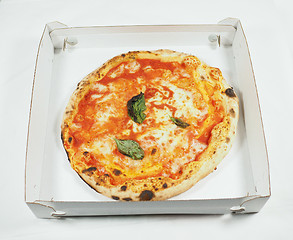 Image showing Margherita pizza carton