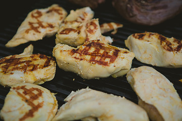 Image showing Meat on BBQ. Shallow DOF.