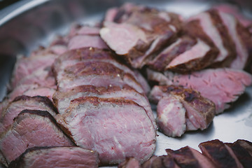 Image showing Meat on BBQ. Shallow DOF.