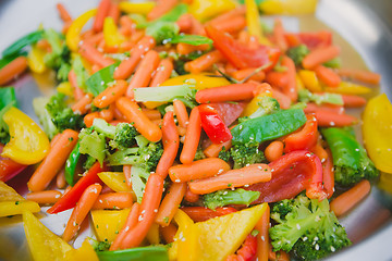 Image showing Stir fry vegetables as a background