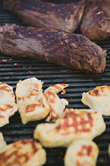 Image showing Meat on BBQ. Shallow DOF.