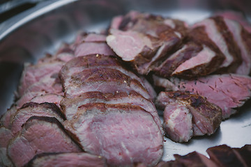 Image showing Meat on BBQ. Shallow DOF.