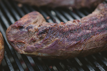 Image showing Meat on BBQ. Shallow DOF.