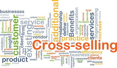 Image showing Cross-selling background concept