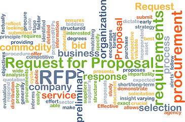 Image showing Request for proposal RFP background concept