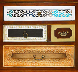 Image showing Vintage Drawers