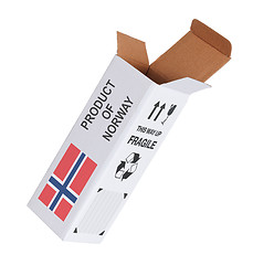 Image showing Concept of export - Product of Norway