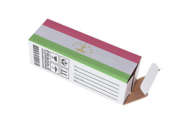 Image showing Concept of export - Product of Tajikistan