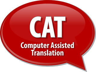 Image showing CAT acronym definition speech bubble illustration