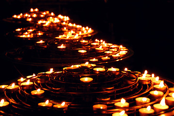 Image showing Burning candles