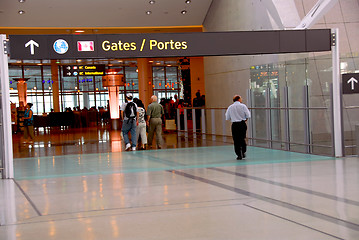 Image showing People gate airport