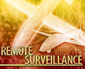 Image showing Remote surveillance Abstract concept digital illustration