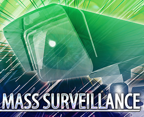 Image showing Mass surveillance Abstract concept digital illustration