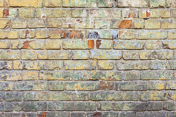 Image showing Colored Brick Wall