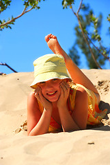Image showing Girl dunes