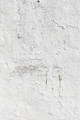 Image showing Grungy white concrete wall background